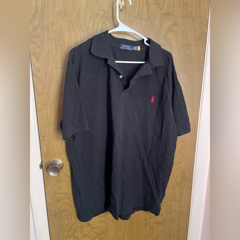 Ralph Lauren Polo Shirt in Deep Black-2XL